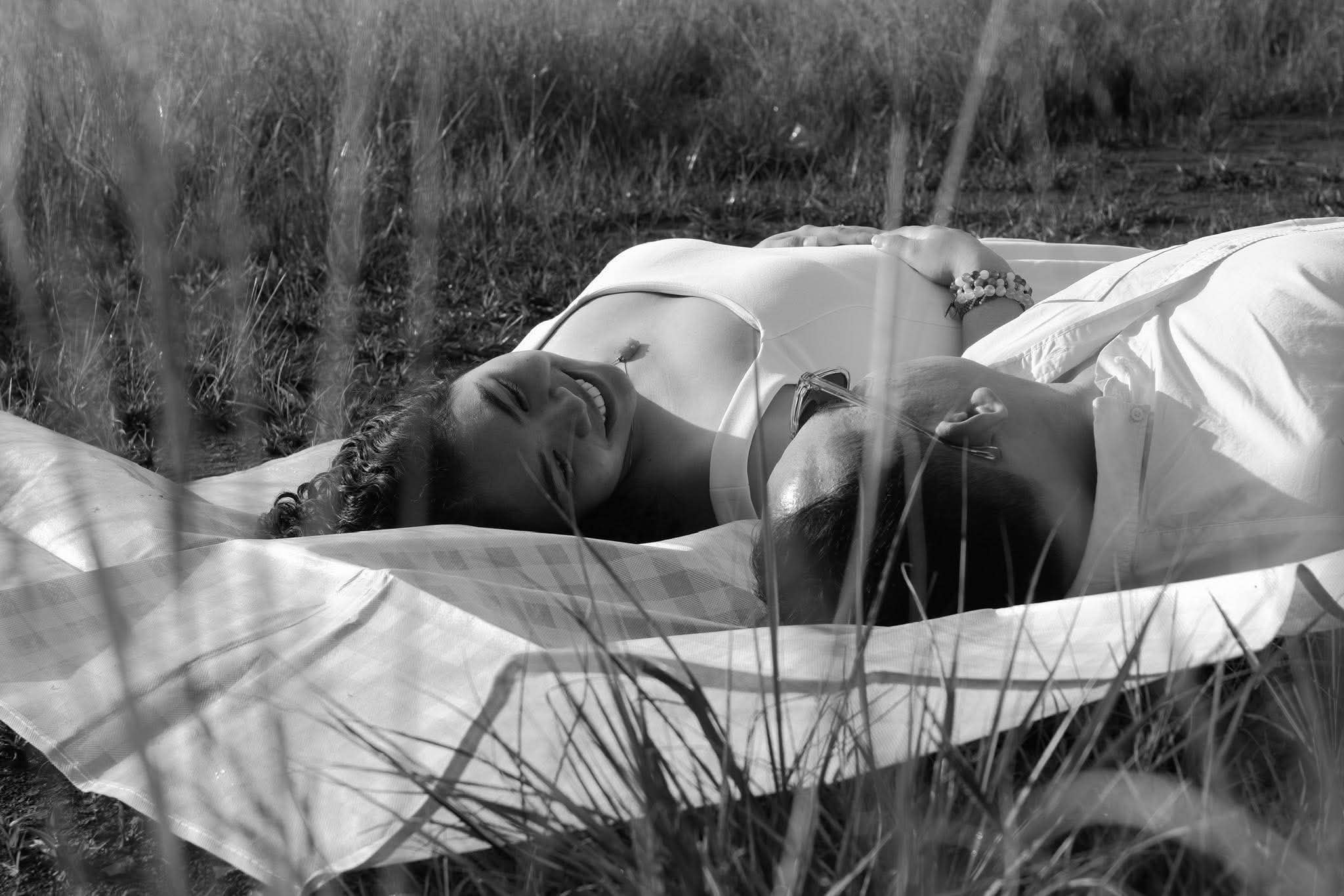 Syd and Franz in the long grass